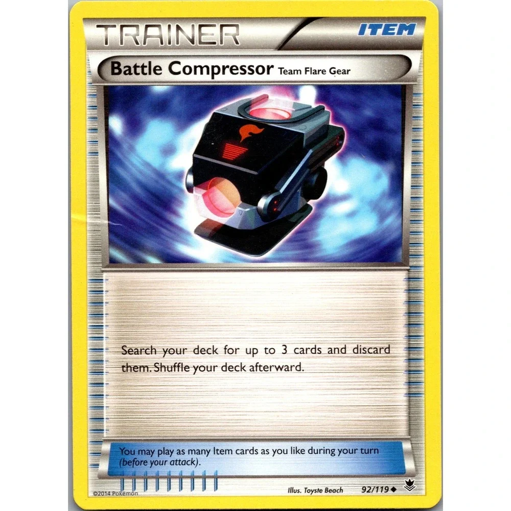 Pokemon Battle Compressor 92/119 XY Phantom Forces Uncommon Trainer Card LP